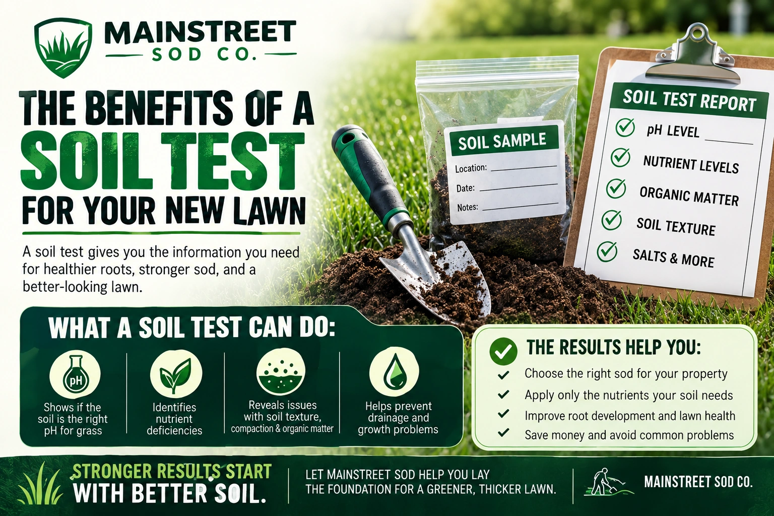 the benefits of soil test for your new lawn