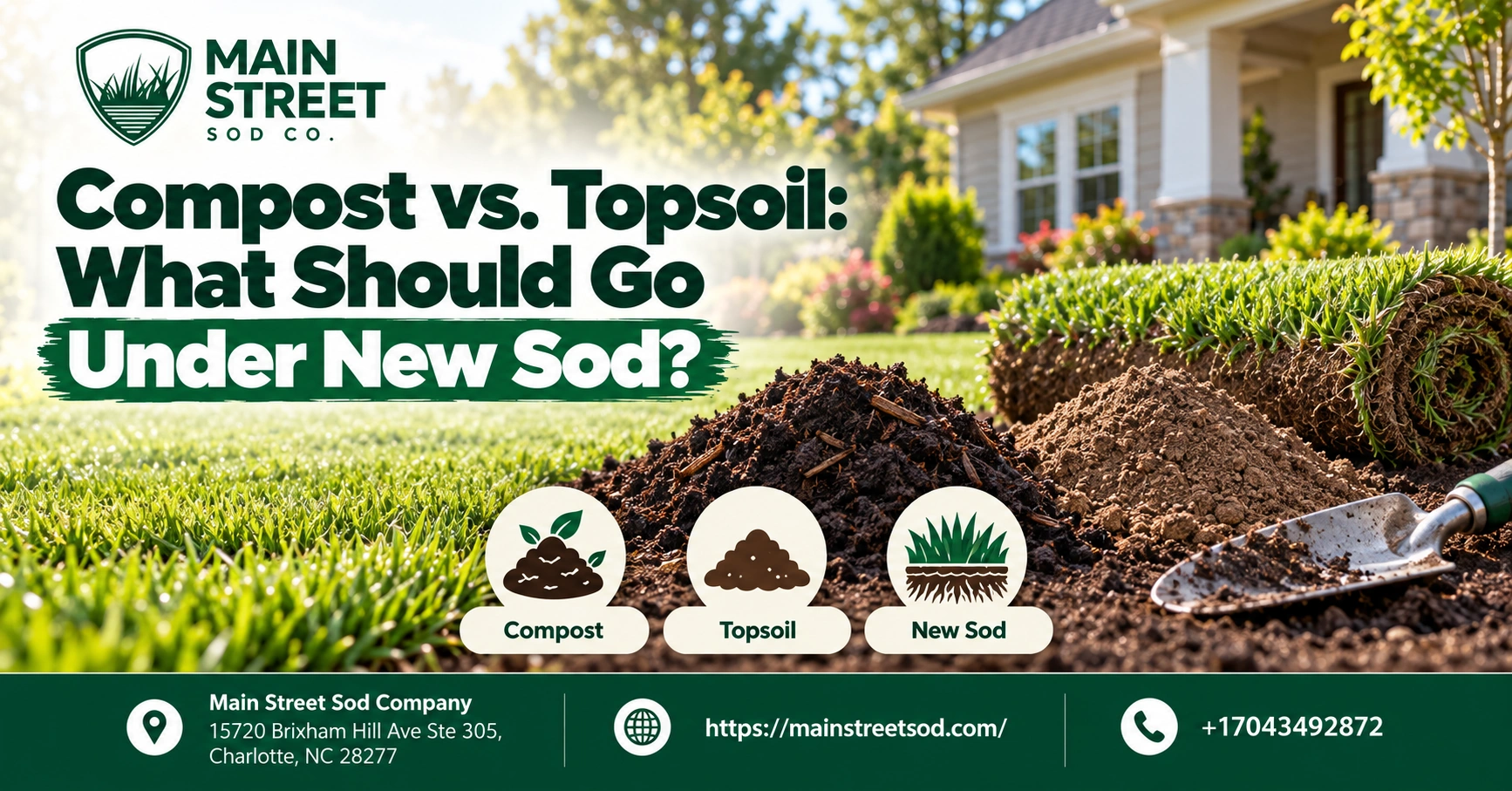 Compost vs. Topsoil: What Should Go Under New Sod