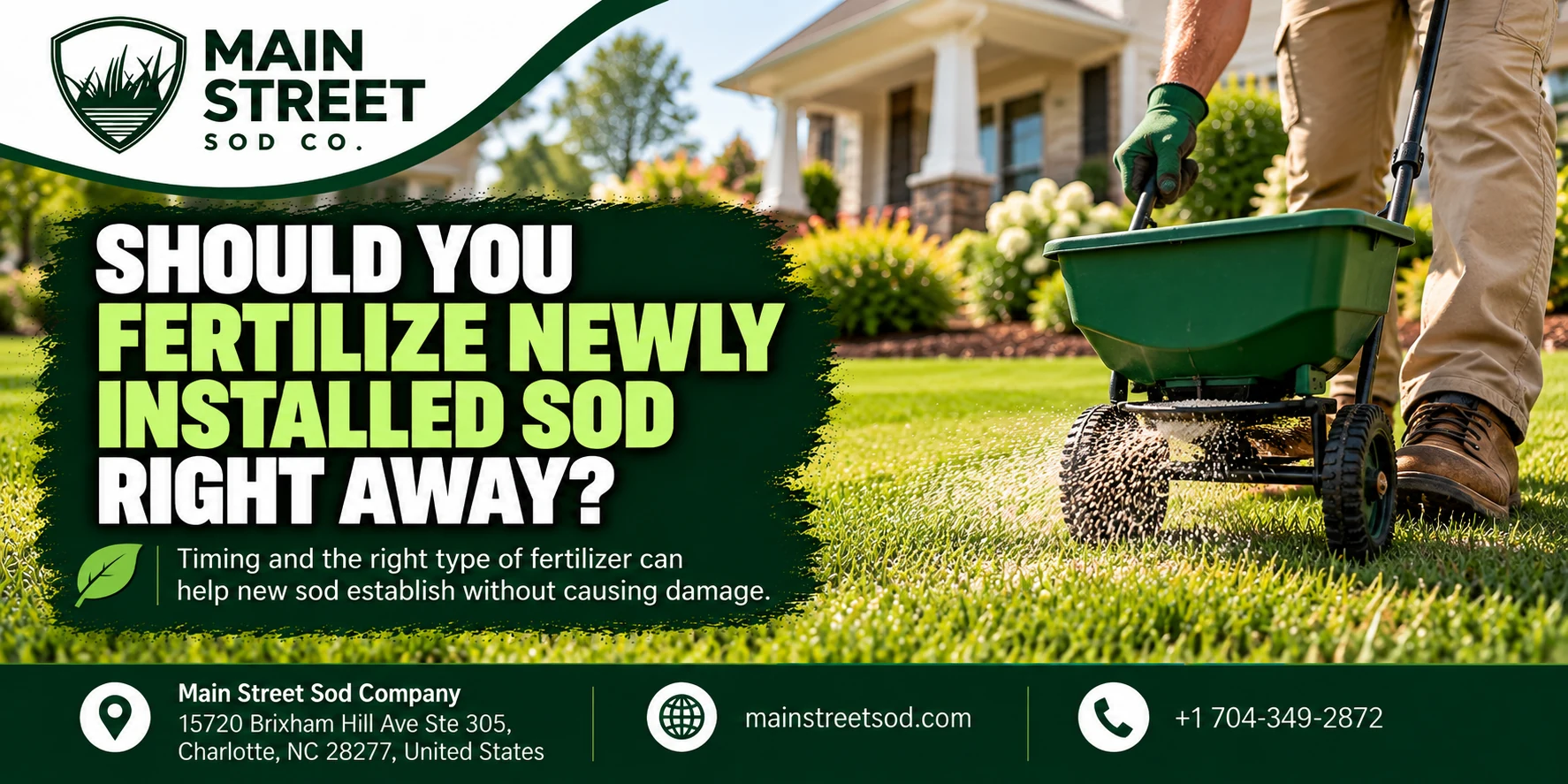 Should You Fertilize Newly Installed Sod Right Away