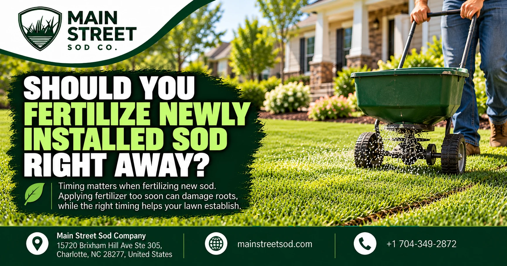 Should You Fertilize Newly Installed Sod Right Away