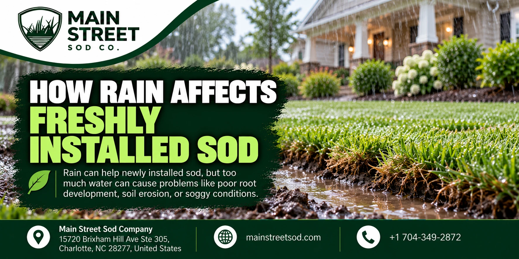 How Rain Affects Freshly Installed Sod