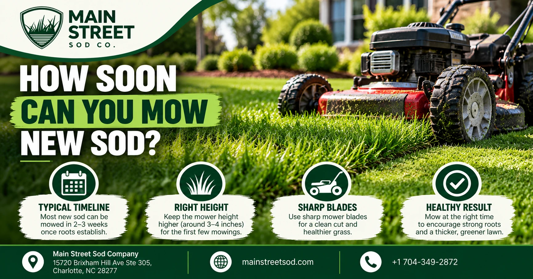 How Soon Can You Mow New Sod