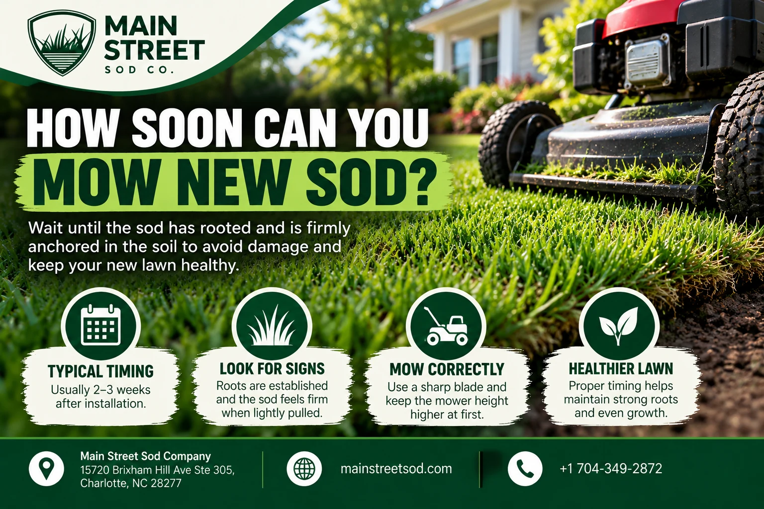 How Soon Can You Mow New Sod