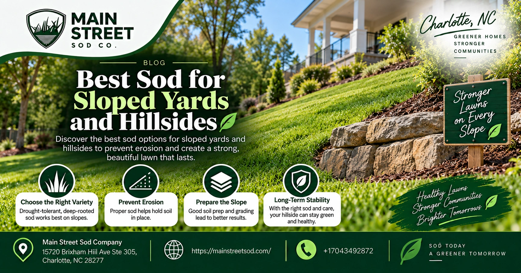 best sod for sloped yards and hillsides