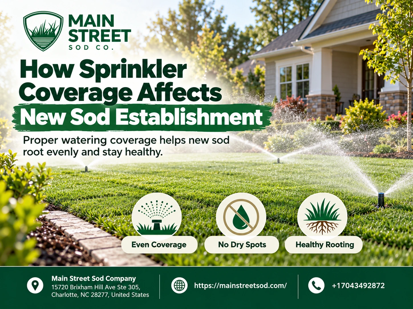How Sprinkler Coverage Affects New Sod Establishment