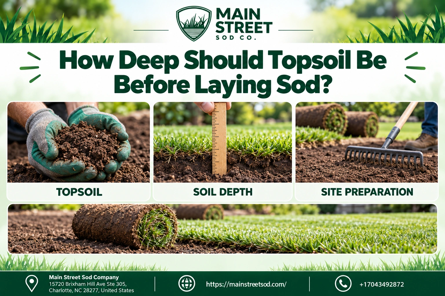 How Deep Should Topsoil Be Before Laying Sod
