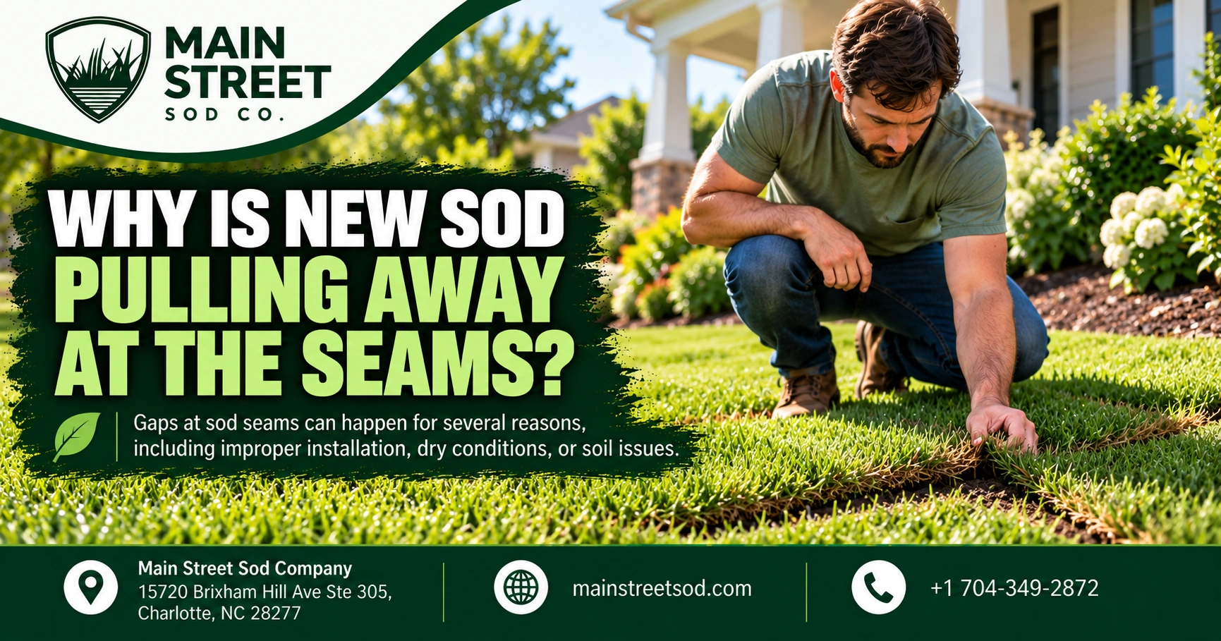Why Is New Sod Pulling Away at the Seams? 1 Why Is New Sod Pulling Away at the Seams