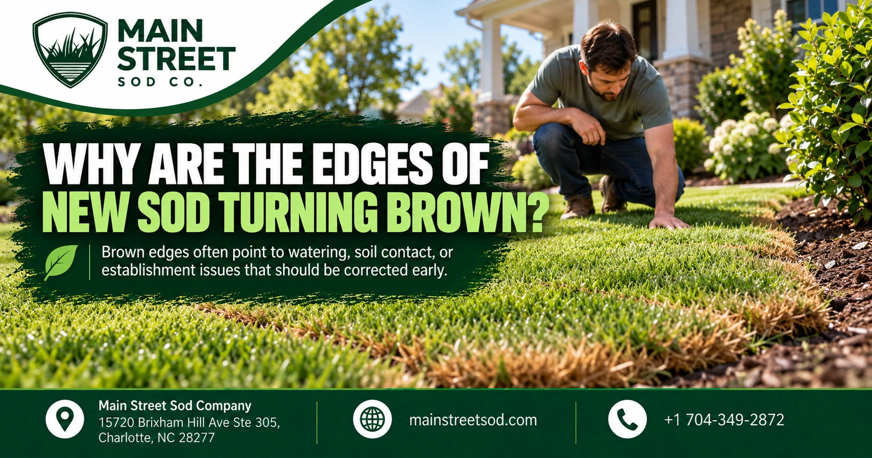 Why Are the Edges of New Sod Turning Brown